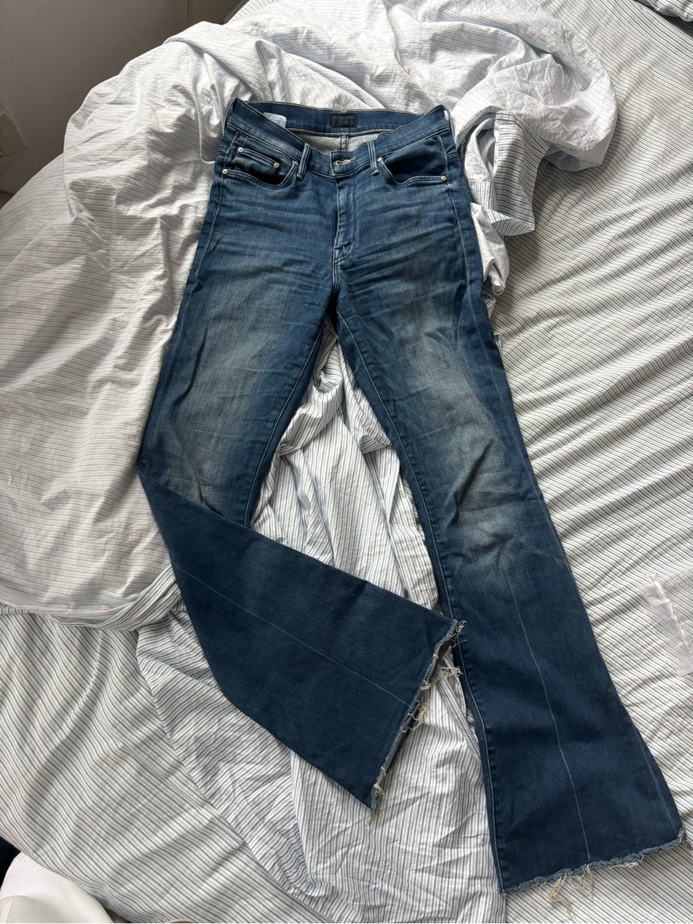 Mother Dark Blue Flare Jeans